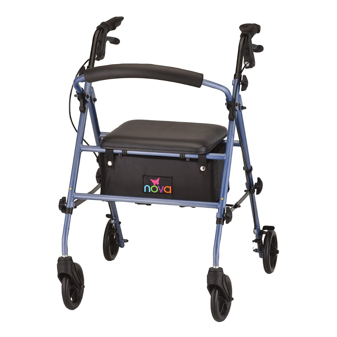 Nova Medical 4205 Journey Steel Rollator - Lightweight & Portable - Senior.com Rollators